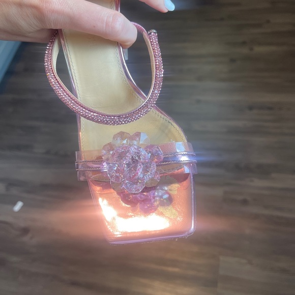 Mach & Mach Authentic Crystal Flower Slide Sandal (Women) - Picture 8 of 14